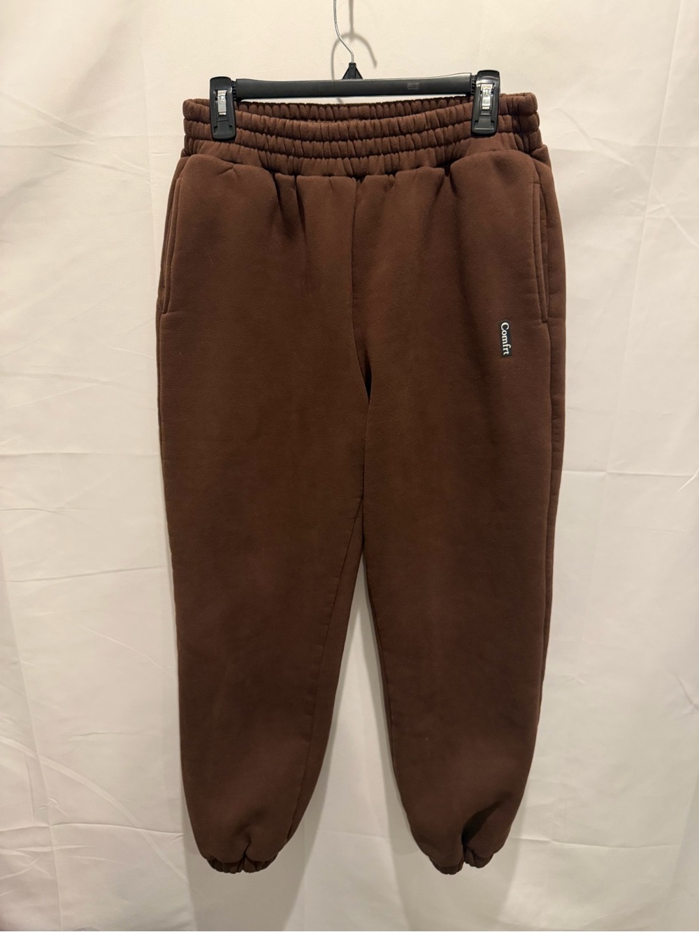 Comfrt Dark Brown Elastic Waist Sweatpants size M.lounge,cozy,sweats